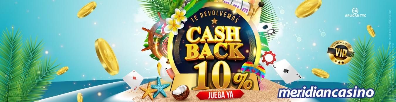 Bono de cashback en Meridianbet Casino